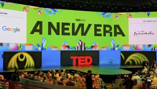 TED2022 event stage